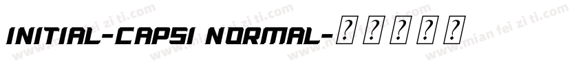 Initial-Caps1 Normal字体转换